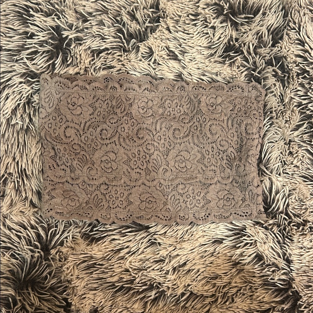 Lace Bandeau in Taupe